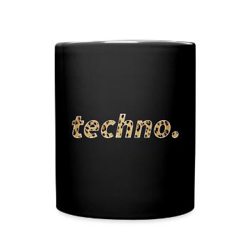 Techno Rave Festival Electro Music Raver - Full Colour Mug - black - Front
