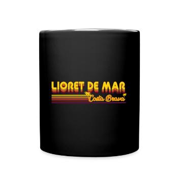 Lloret de mar - das Costa Brava Design - Tasse einfarbig - Schwarz - Vorne