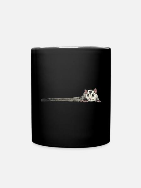 Kurzkopfgleitbeutler Sugar Glider - Tasse einfarbig - Schwarz