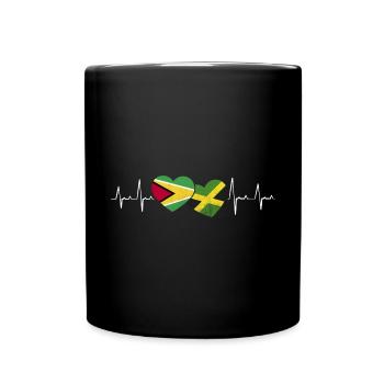 Guyana Flag Guyanese Guyana - Full Colour Mug - black - Front