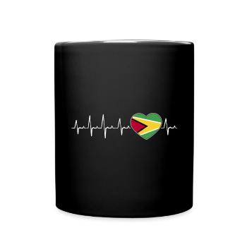 Guyana Flag Guyanese Guyana - Full Colour Mug - black - Front