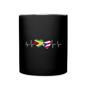 Guyana Flag Guyanese Guyana - Full Colour Mug - black - Front