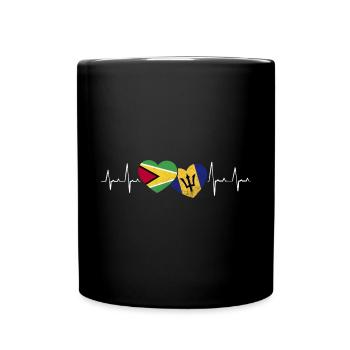 Guyana Flag Guyanese Guyana - Full Colour Mug - black - Front