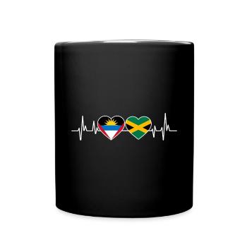 Antigua and Barbuda flag - Full Colour Mug - black - Front