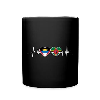 Drapeau d’Antigua-et-Barbuda - Mug uni - noir - Devant