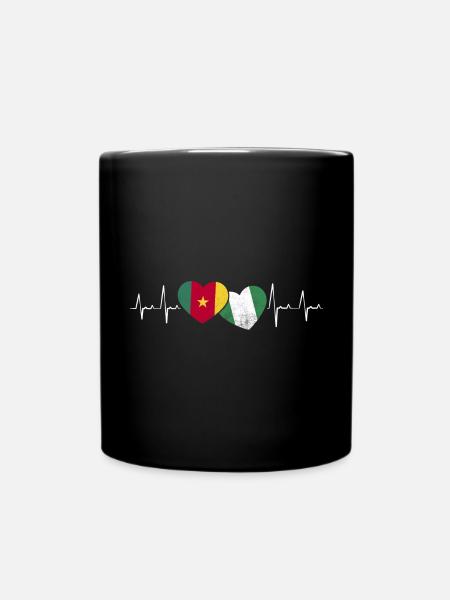 Kamerun Flagge Kamerun - Tasse einfarbig - Schwarz
