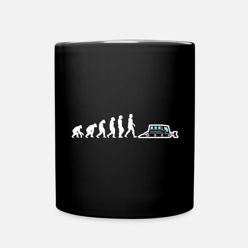 Dameuse Evolution véhicule de transport de personnes - Mug uni - noir