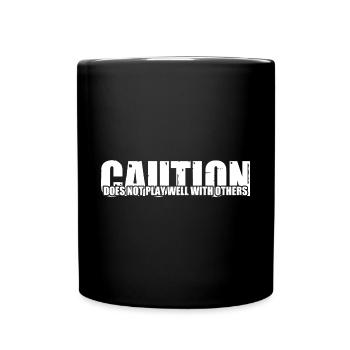 La prudence ne fait pas bon ménage avec les autres 69 - Mug uni - noir - Devant