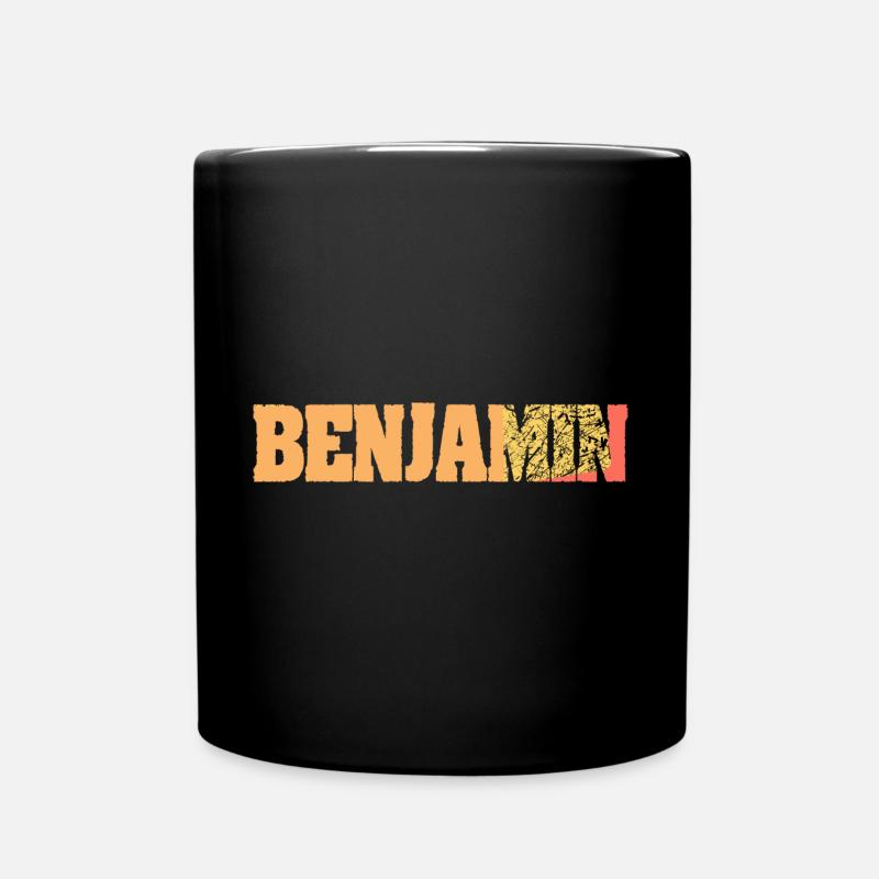 Geschenk für Benjamin - Tasse einfarbig - Schwarz