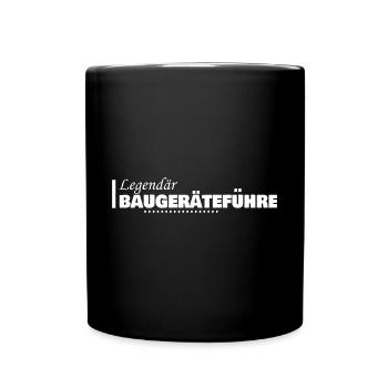 Cadeau pour les opérateurs d’engins de chantier - Mug uni - noir - Devant