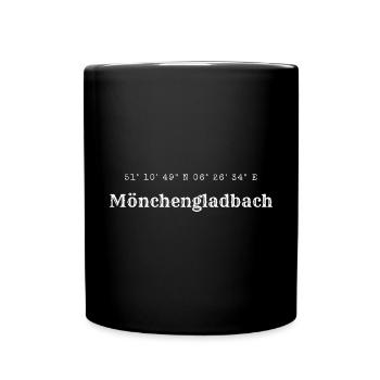 Mönchengladbach coordinates - Full Colour Mug - black - Front