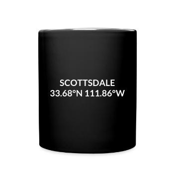 Scottsdale Arizona USA Koordinaten - Tasse einfarbig - Schwarz - Vorne