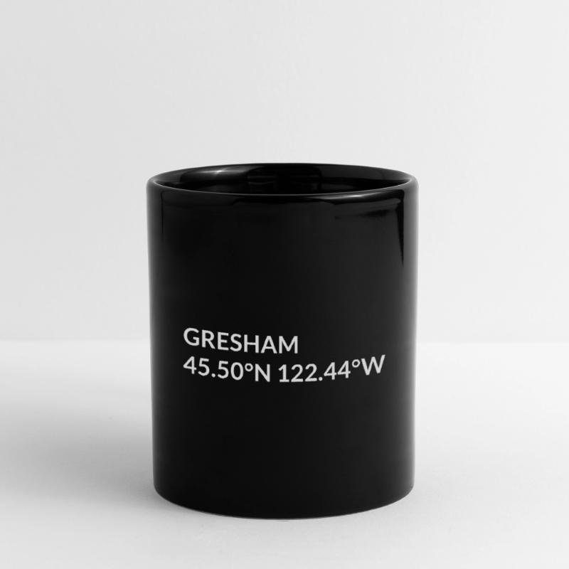 Gresham, Oregon, USA Coordinates Full Colour Mug
