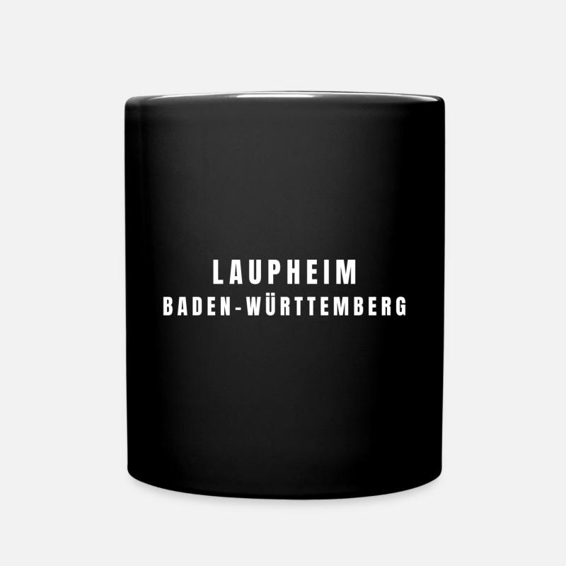Laupheim Baden-Württemberg - Tasse einfarbig - Schwarz