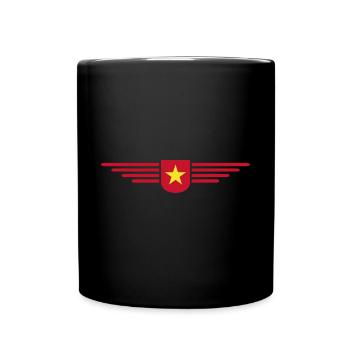 Vietnam Fan, Outfit T Shirt Design - Full Colour Mug - black - Front