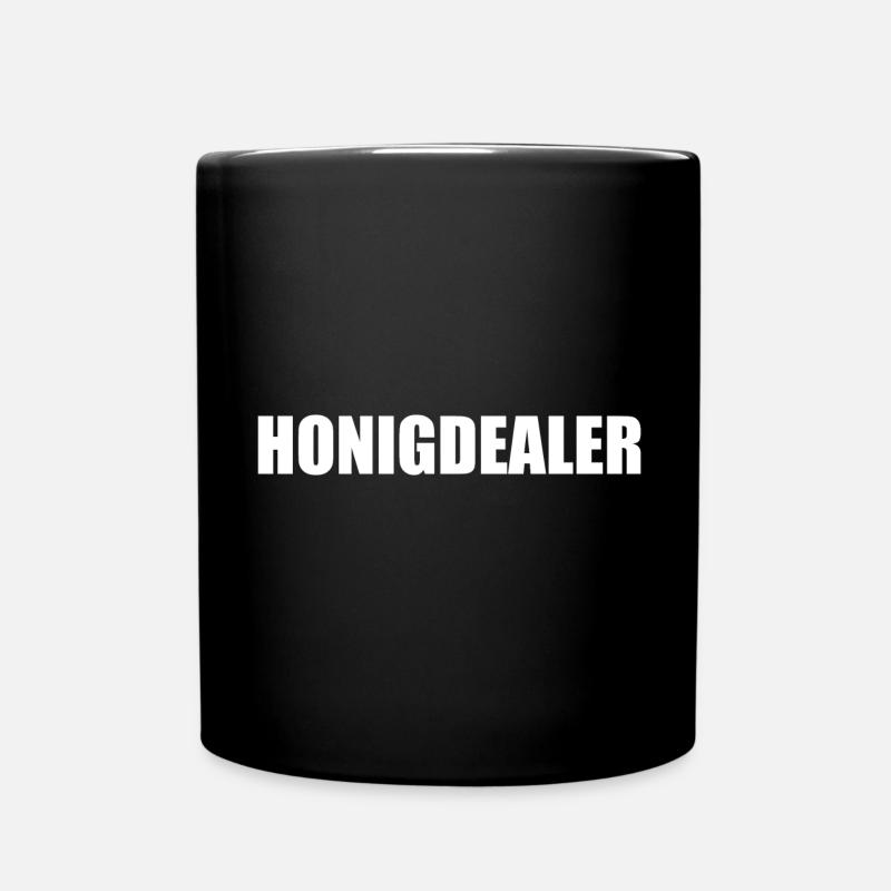 Honigdealer Imker Imkerei Imkern Geschenk - Tasse einfarbig - Schwarz