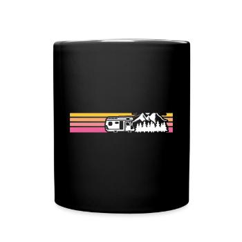 Camping Camping bande de camping - Mug uni - noir - Devant