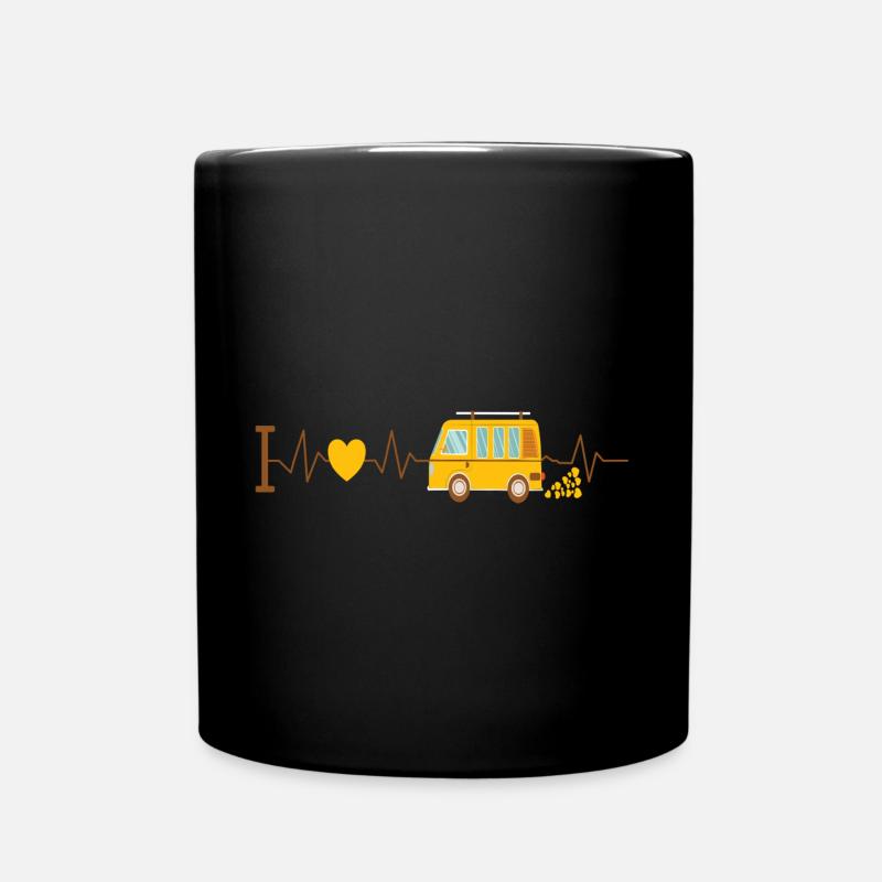Battement de coeur Camper Van - Mug uni - noir