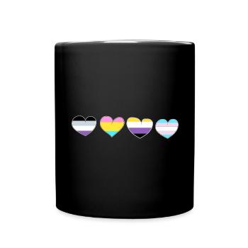 LGBT Pride - Tasse einfarbig - Schwarz - Vorne