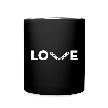 I LOVE BICYCLES - Full Colour Mug - black - Front