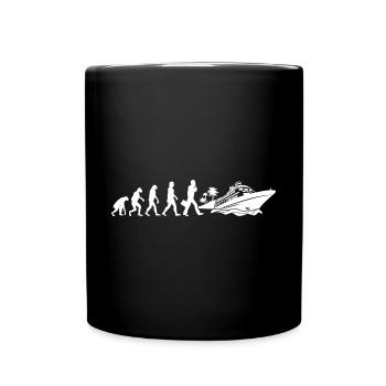 Kreuzfahrt - Tasse einfarbig - Schwarz - Vorne