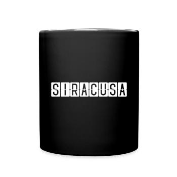 Siracusa airport sign - Full Colour Mug - black - Front