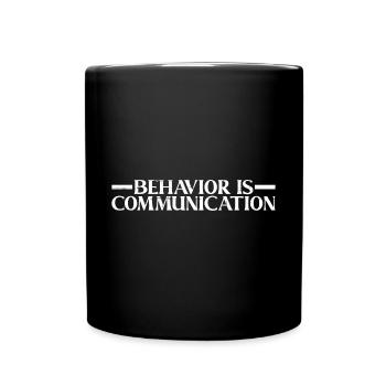 Le comportement est la communication 9 - Mug uni - noir - Devant