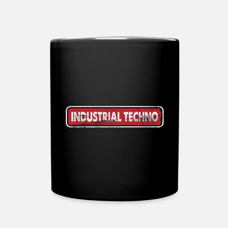 Industrieller Techno - Tasse einfarbig - Schwarz