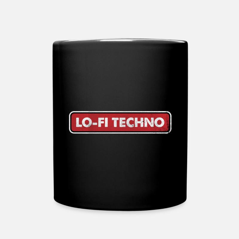 Lo Fi Techno - Full Colour Mug - black