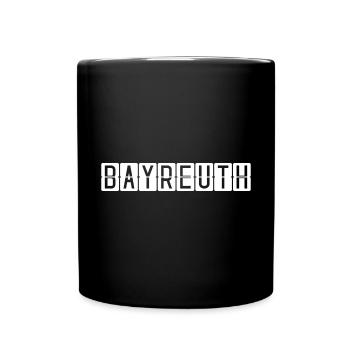 Bayreuth Airport Sign - Full Colour Mug - black - Front