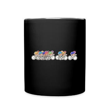 Bikologie Biker Bike Design Vélo de route Cycliste - Mug uni - noir - Devant