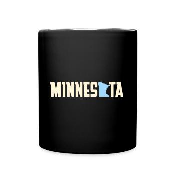Karte von Minnesota Design für stolze Minnesotaner - Tasse einfarbig - Schwarz - Vorne