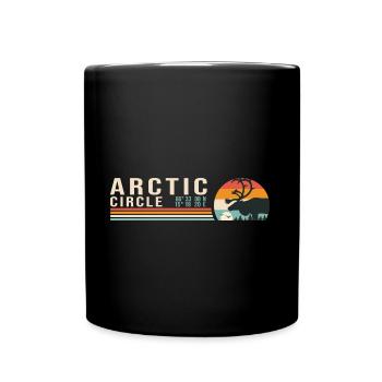 Arctic Circle Artic Norway Gift Cool Travel - Full Colour Mug - black - Front