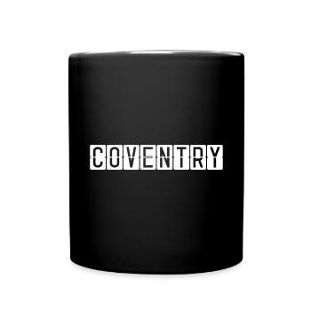 Coventry Flughafentafel - Tasse einfarbig - Schwarz - Vorne