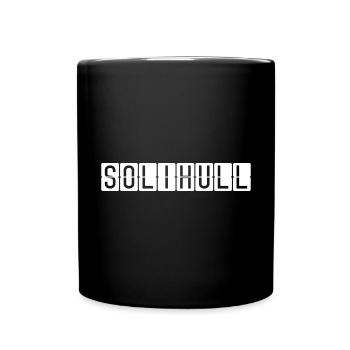 Solihull Airport Map - Full Colour Mug - black - Front