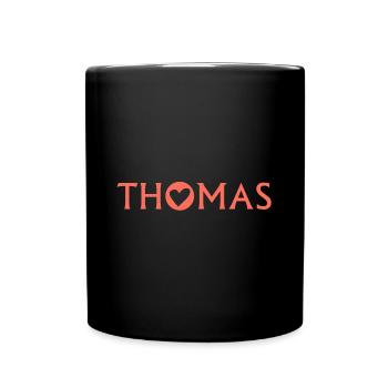 Thomas - Tasse einfarbig - Schwarz - Vorne