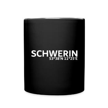 Coordonnées de Schwerin - Mug uni - noir - Devant