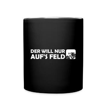 Landwirt Mähdrescher Landwirtschaft Geschenk - Tasse einfarbig - Schwarz - Vorne