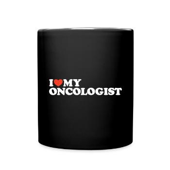 I love my Oncologist Heart Shirt - Full Colour Mug - black - Front