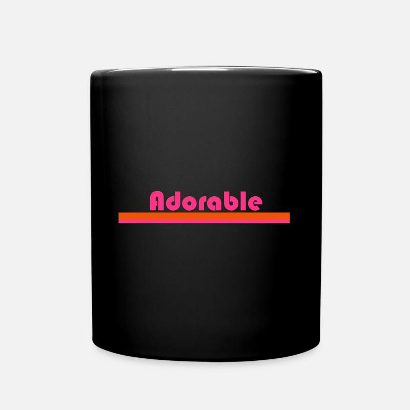 Adorable - Tasse einfarbig - Schwarz