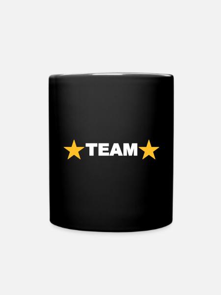 Team Back Star - Full Colour Mug - black