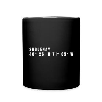 Saguenay, Canada Coordonnées - Mug uni - noir - Devant