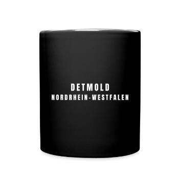 Detmold Nordrhein-Westfalen - Tasse einfarbig - Schwarz - Vorne