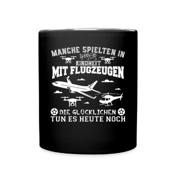 Modellbauer - Tasse einfarbig - Schwarz - Vorne