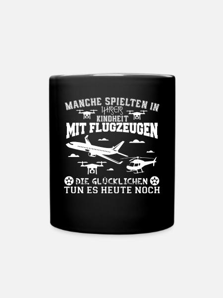 Modellbauer - Tasse einfarbig - Schwarz