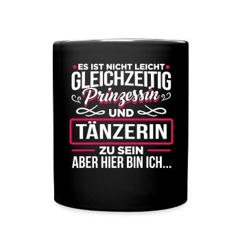 TÄNZERIN - Prinzessin - Tasse einfarbig - Schwarz - Vorne