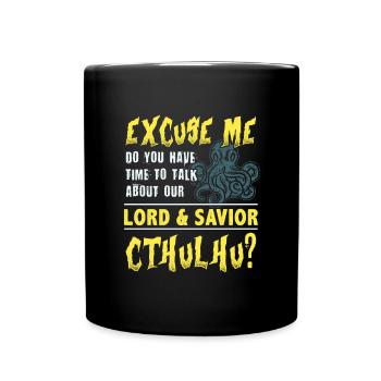 Cthulhu religion mythe horreur mystère narratif - Mug uni - noir - Devant