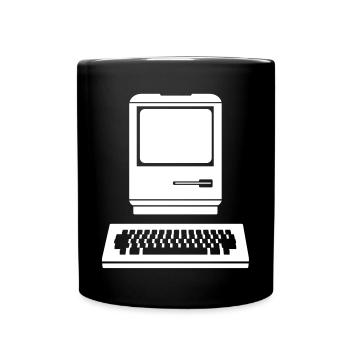 Ordinateur - Mug uni - noir - Devant