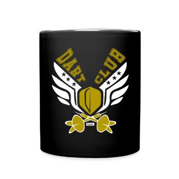 Dart Club - Tasse einfarbig - Schwarz - Vorne