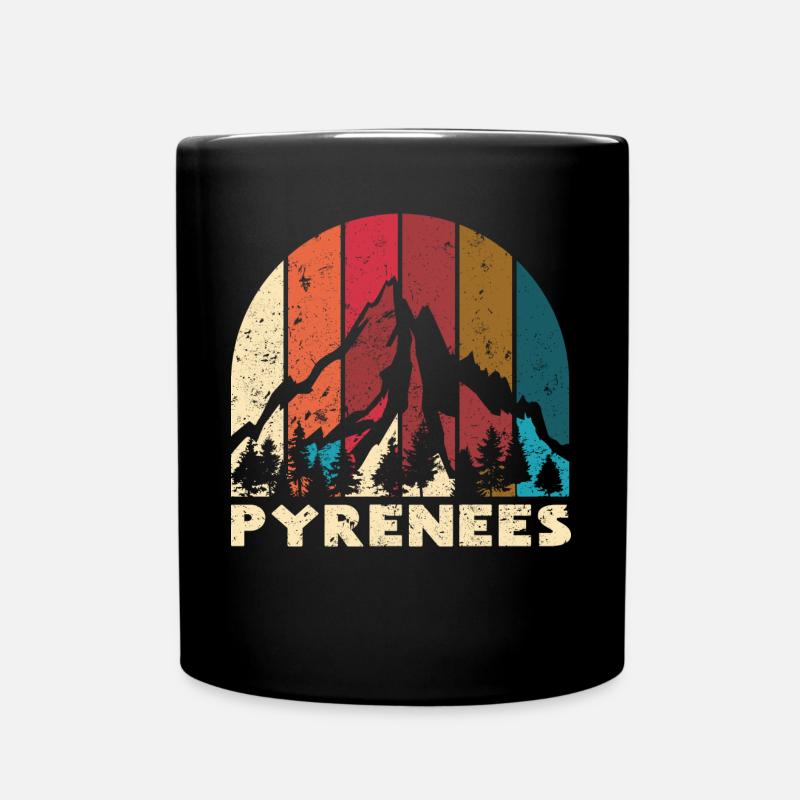Pyrenäen - Tasse einfarbig - Schwarz